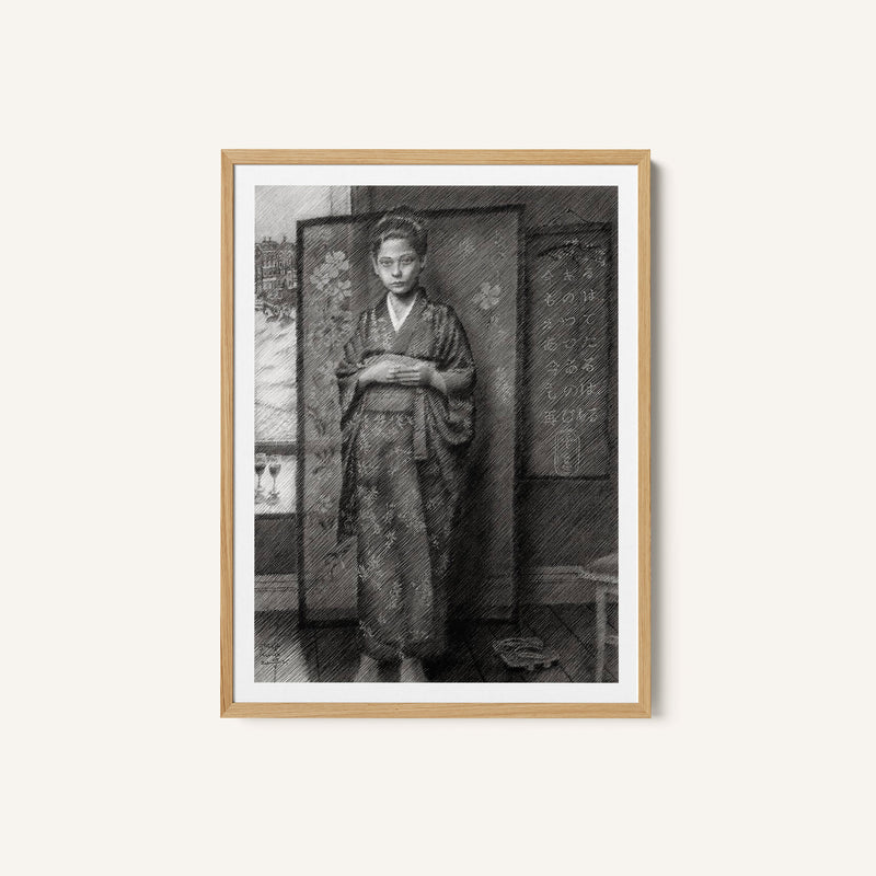 Woman In Traditional Japanese Attire