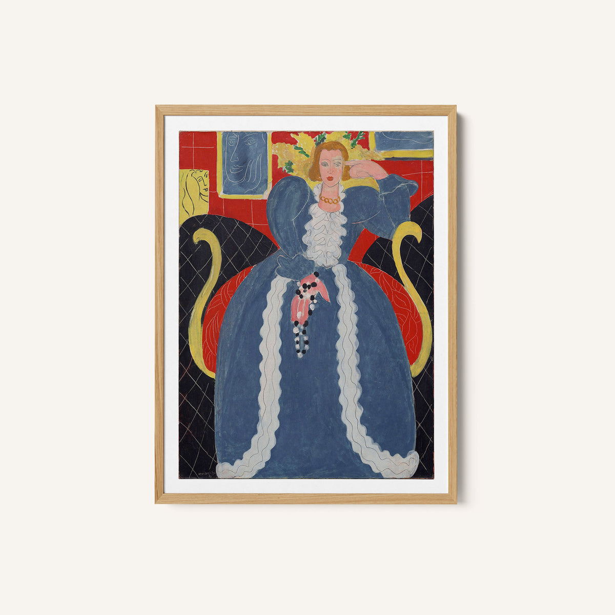 Woman in Blue or The Large Blue Robe and