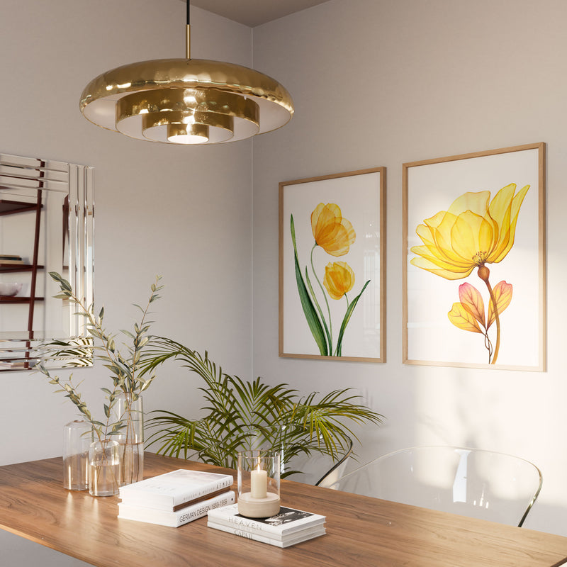 X-ray Art Yellow Tulips-Tile