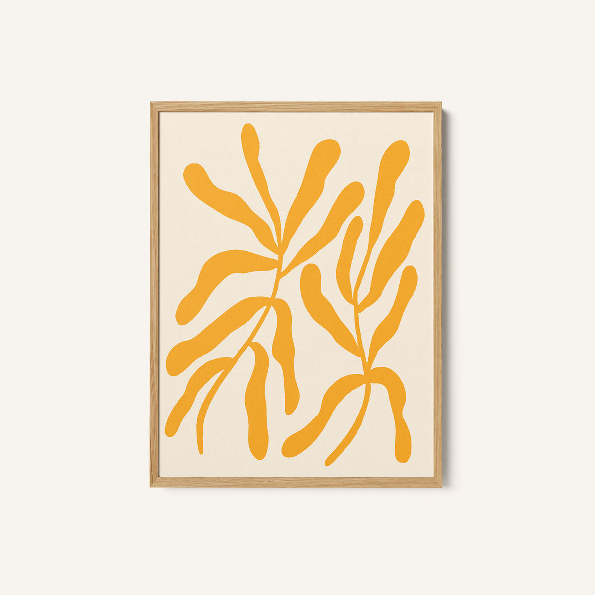 Yellow Leaf Silhouettes