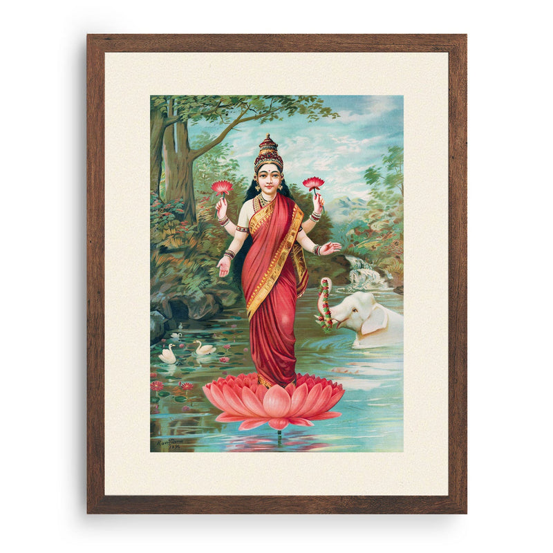 Lakshmi, Raja Ravi Varma Painting