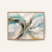 Abstract Painting with Swirling Colorful Brushstrokes – image 1