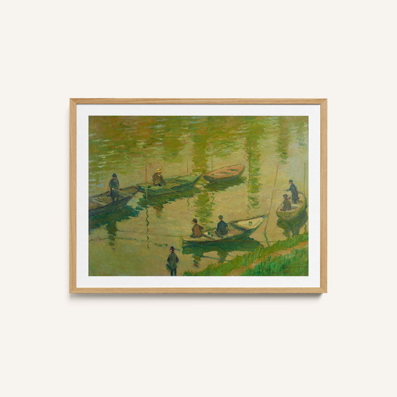 Angler on the Seine near Poissy