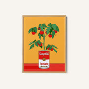 Campbells Soup Tomato Plant Retro Illustration – image 1