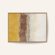 Coastal Landscape with Beach and Sea in Earth Tones – image 1