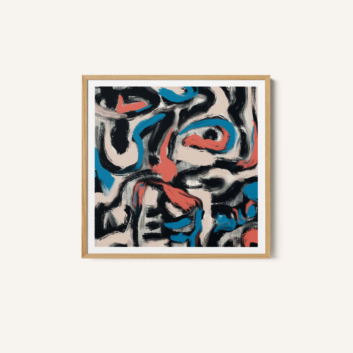 Ink and Oil Abstract