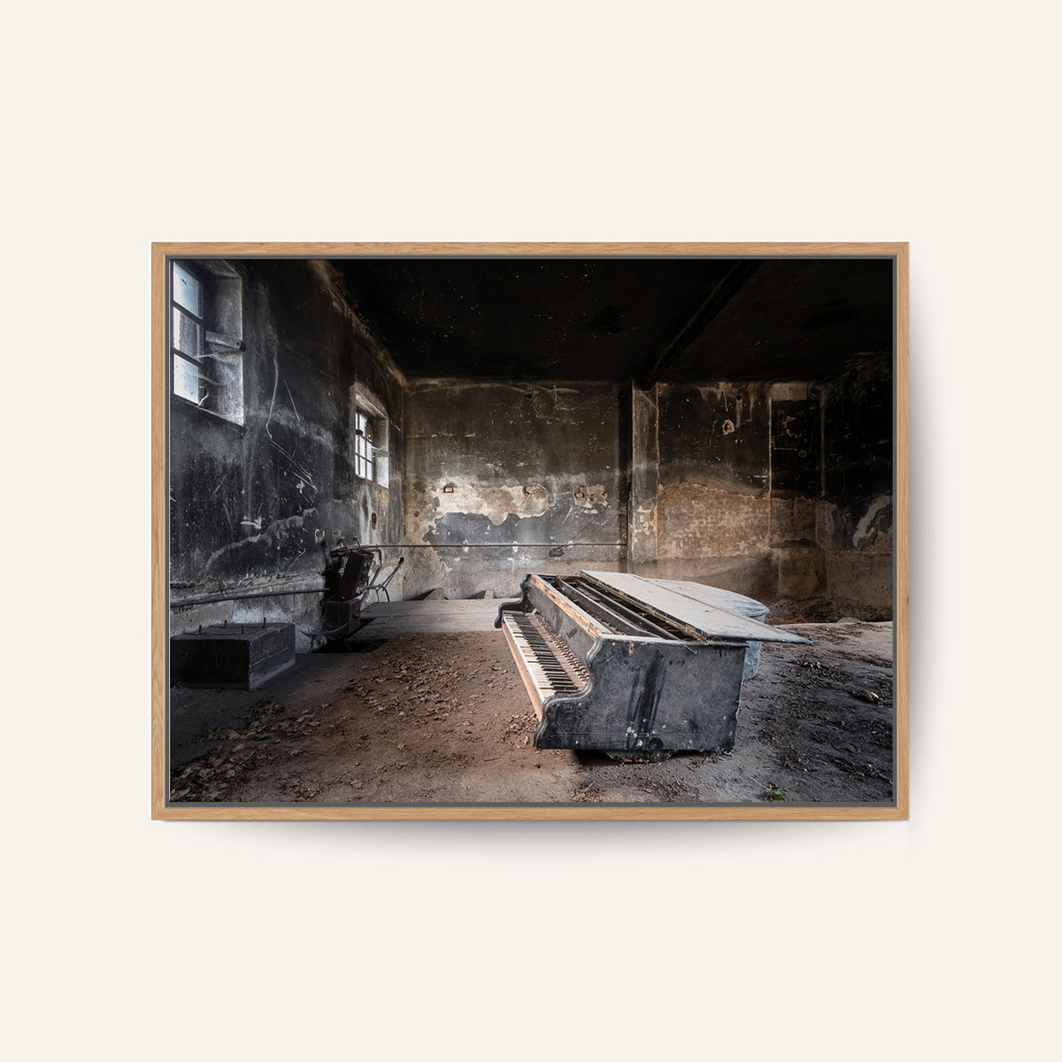 Piano in Burned Garage
