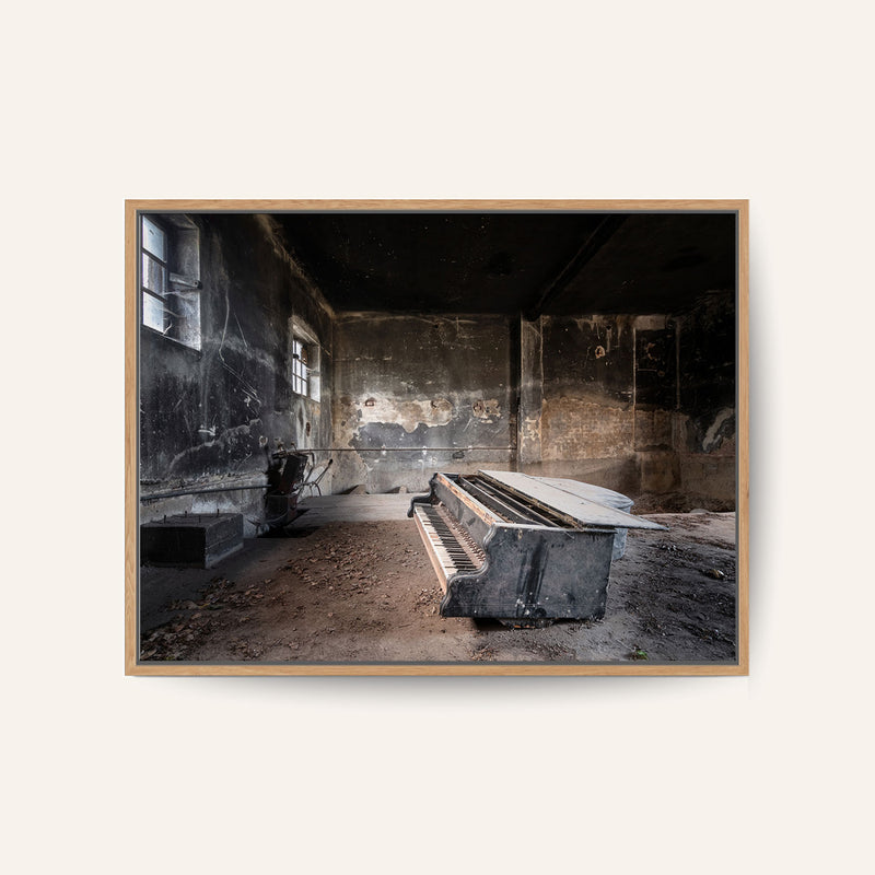Piano in Burned Garage