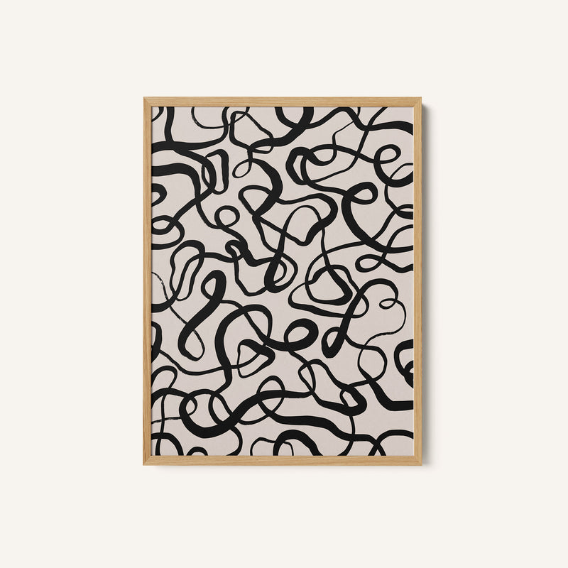 Simple Black Loops Pattern