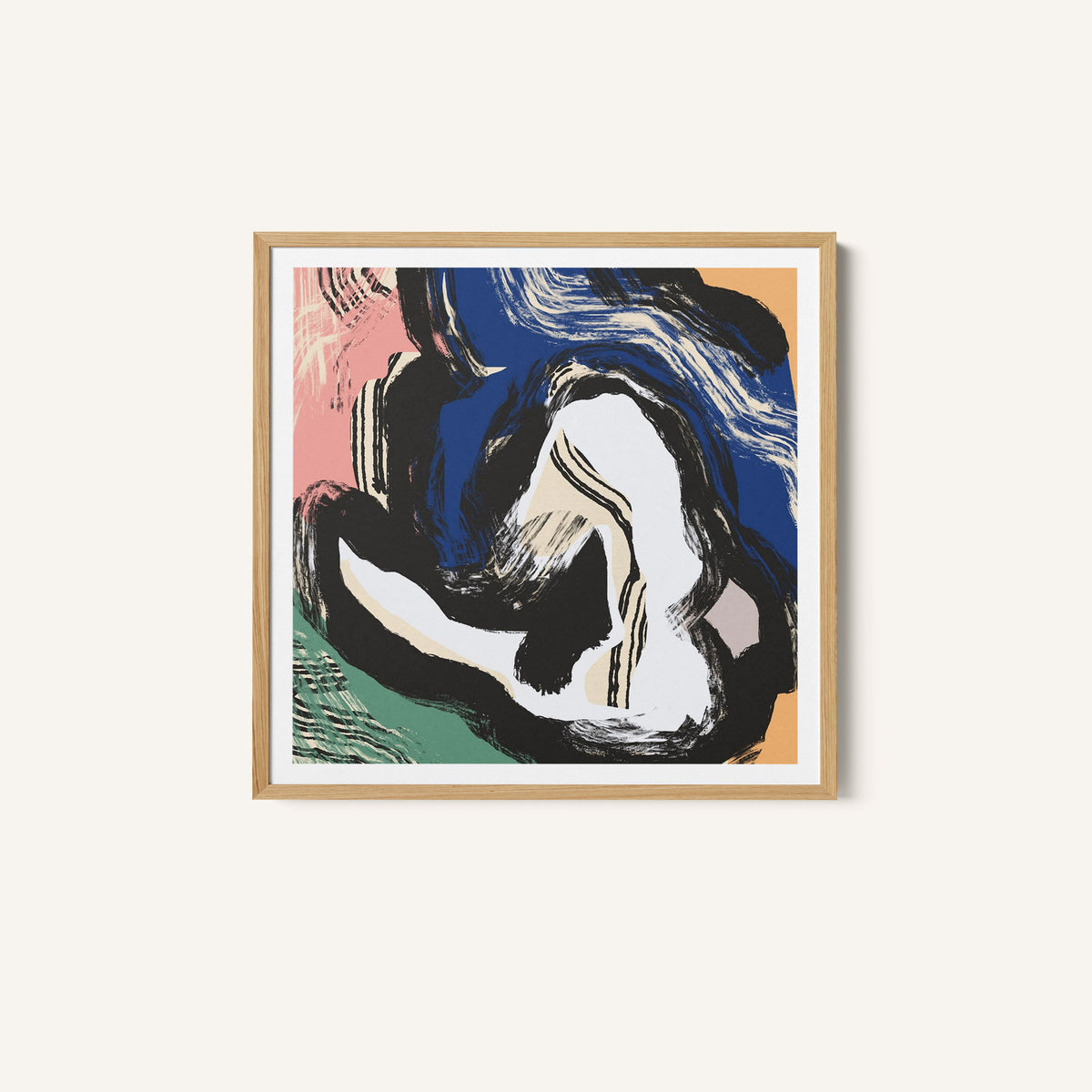 Sitting Nude Bold Abstract