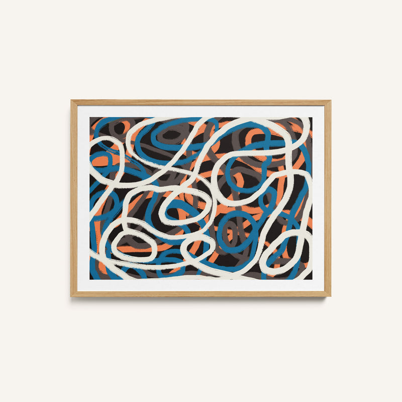 Strings composition Abstract Painting