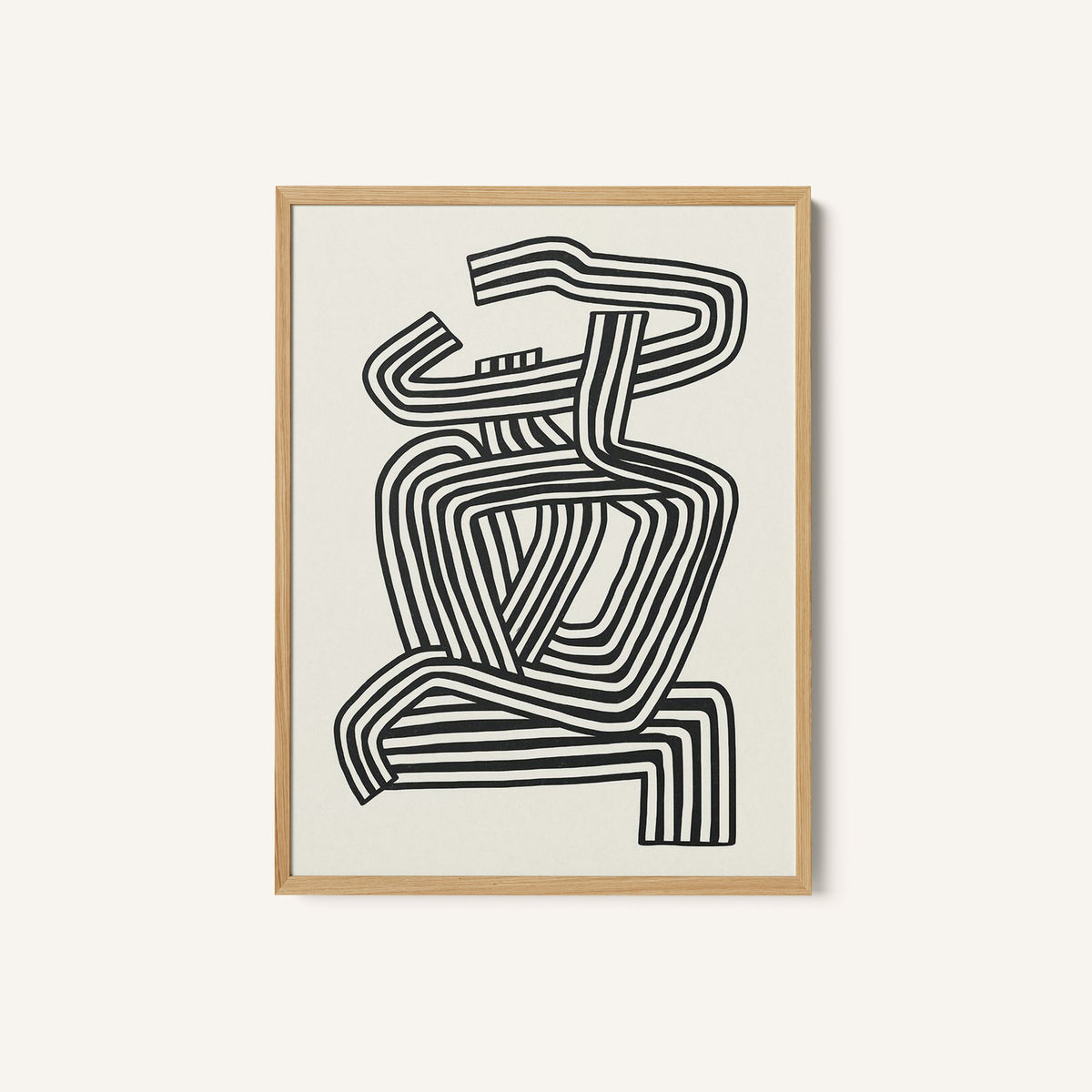 Stripe Woman Portrait
