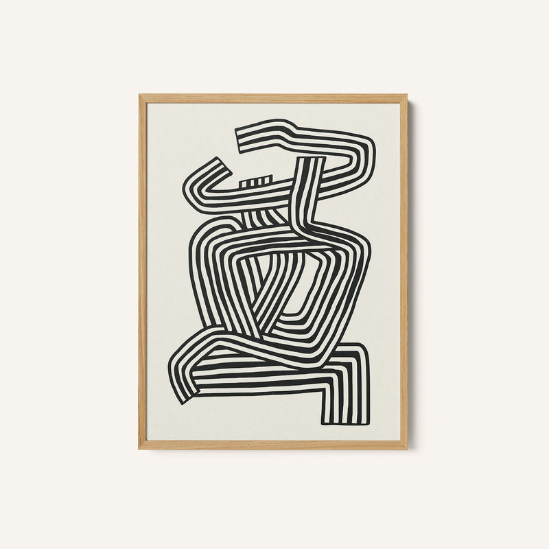 Stripe Woman Portrait