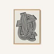 Striped Abstract In Black – image 1