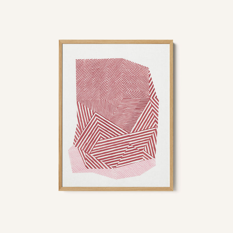 Striped geometric shape