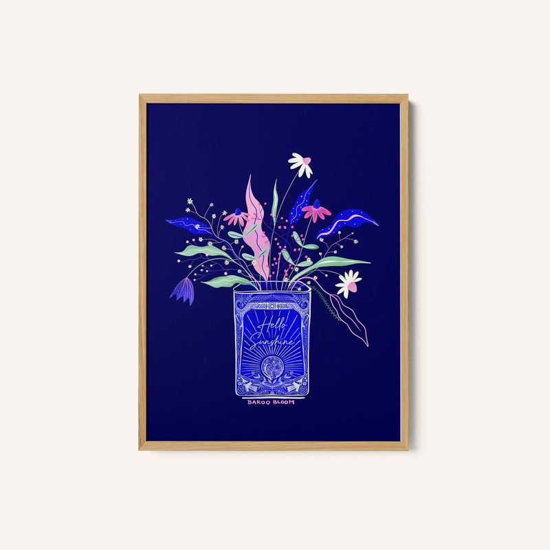 Tin Can Flower Illustration