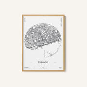 Travel Poster Urban Street Plan City Map of Toronto – image 1