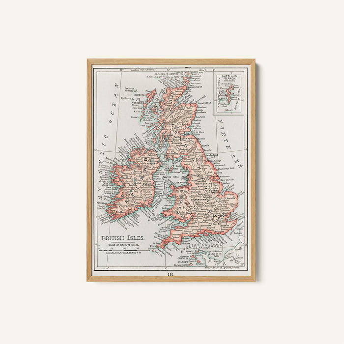 Vintage Universal Atlas British Isles