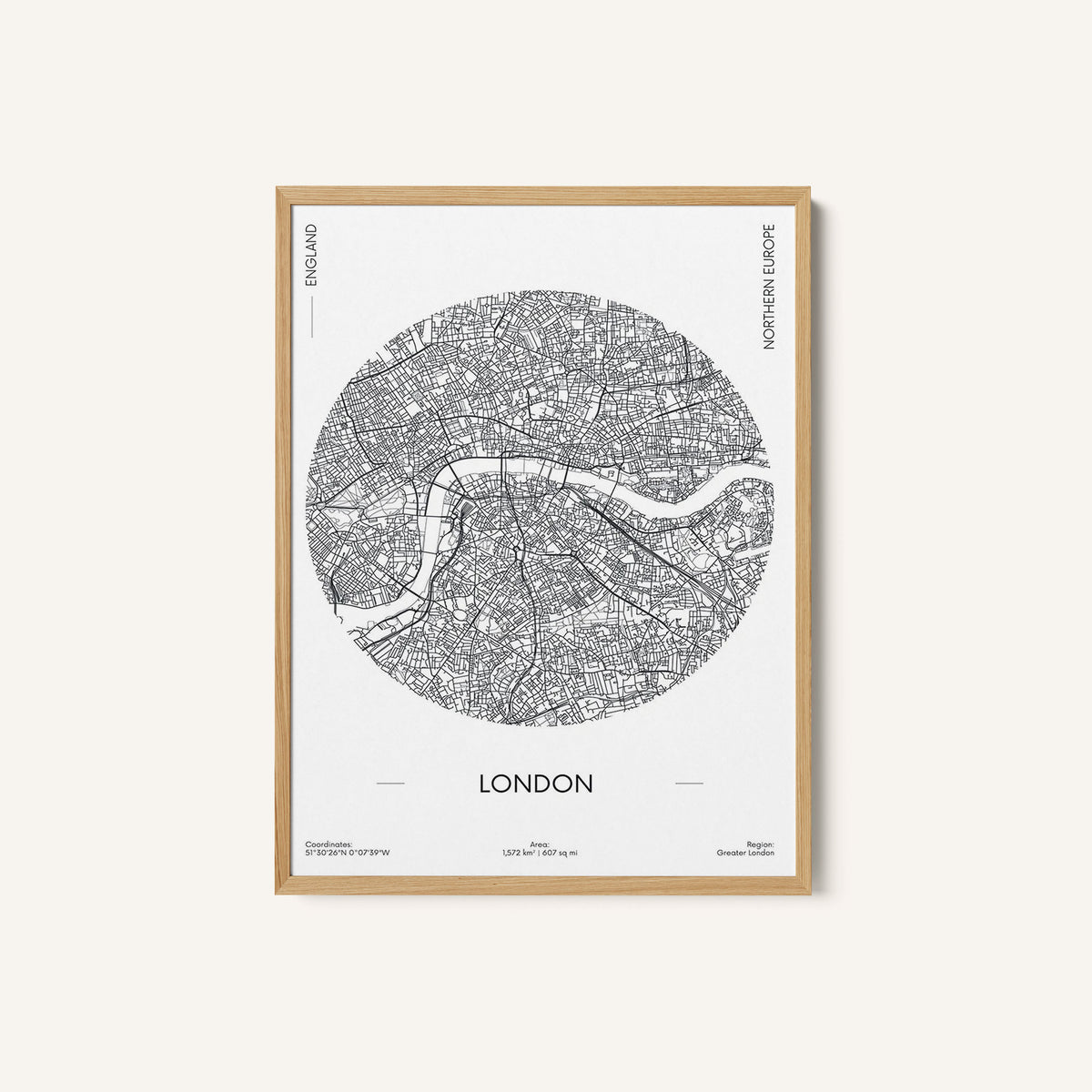 Urban Street Plan City Map of London