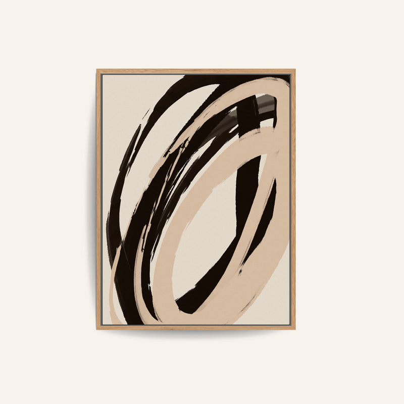 Black and Pastel Strokes No. 01