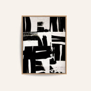 Wabi Sabi Black and White Abstract – image 1