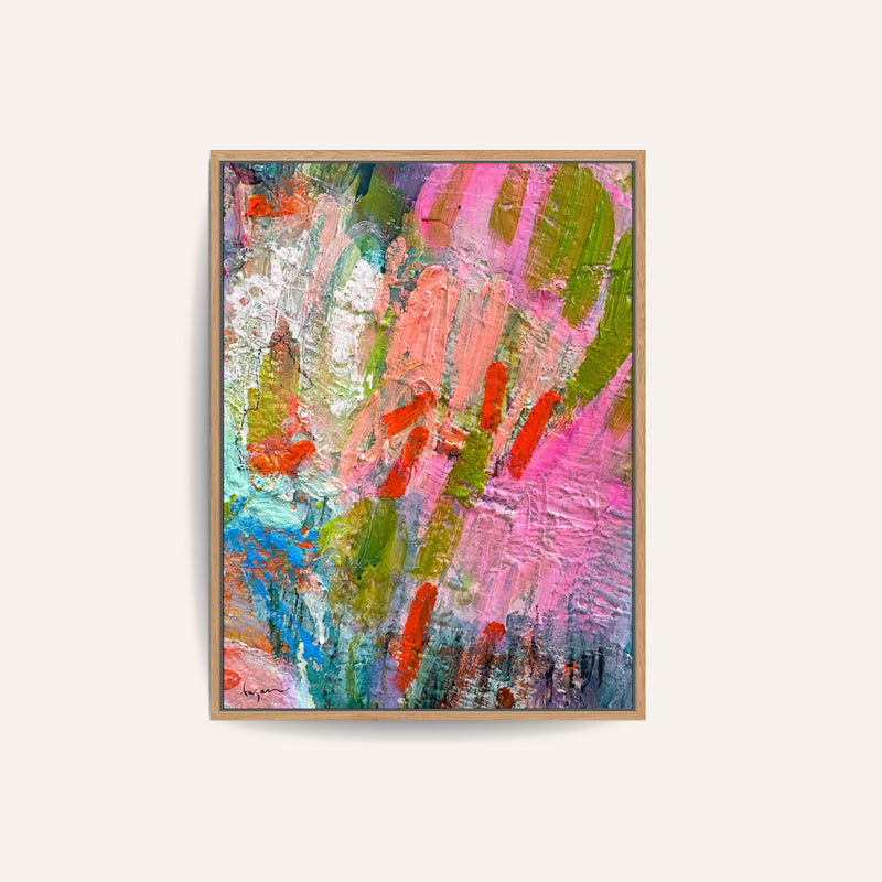 Whispering Pink Brushstrokes
