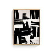 Wabi Sabi Black and White Abstract – image 2