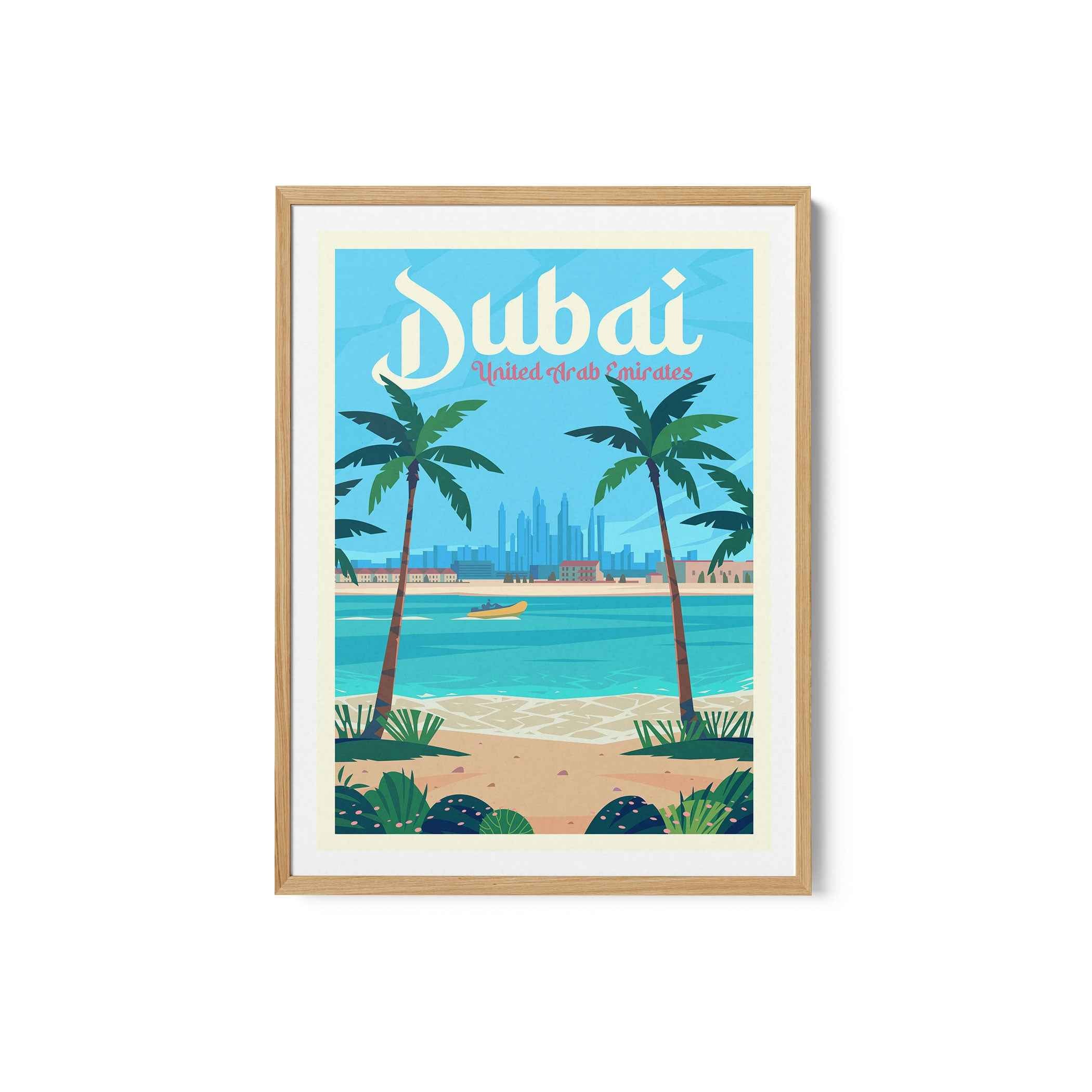 Dubai Travel Poster Print