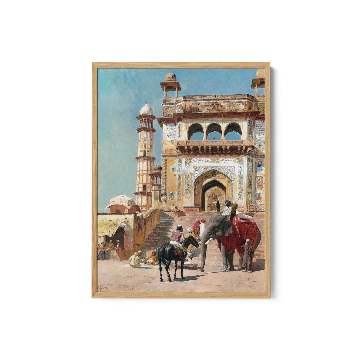 Before the Great Jami Masjid Mosque, Mathura, India