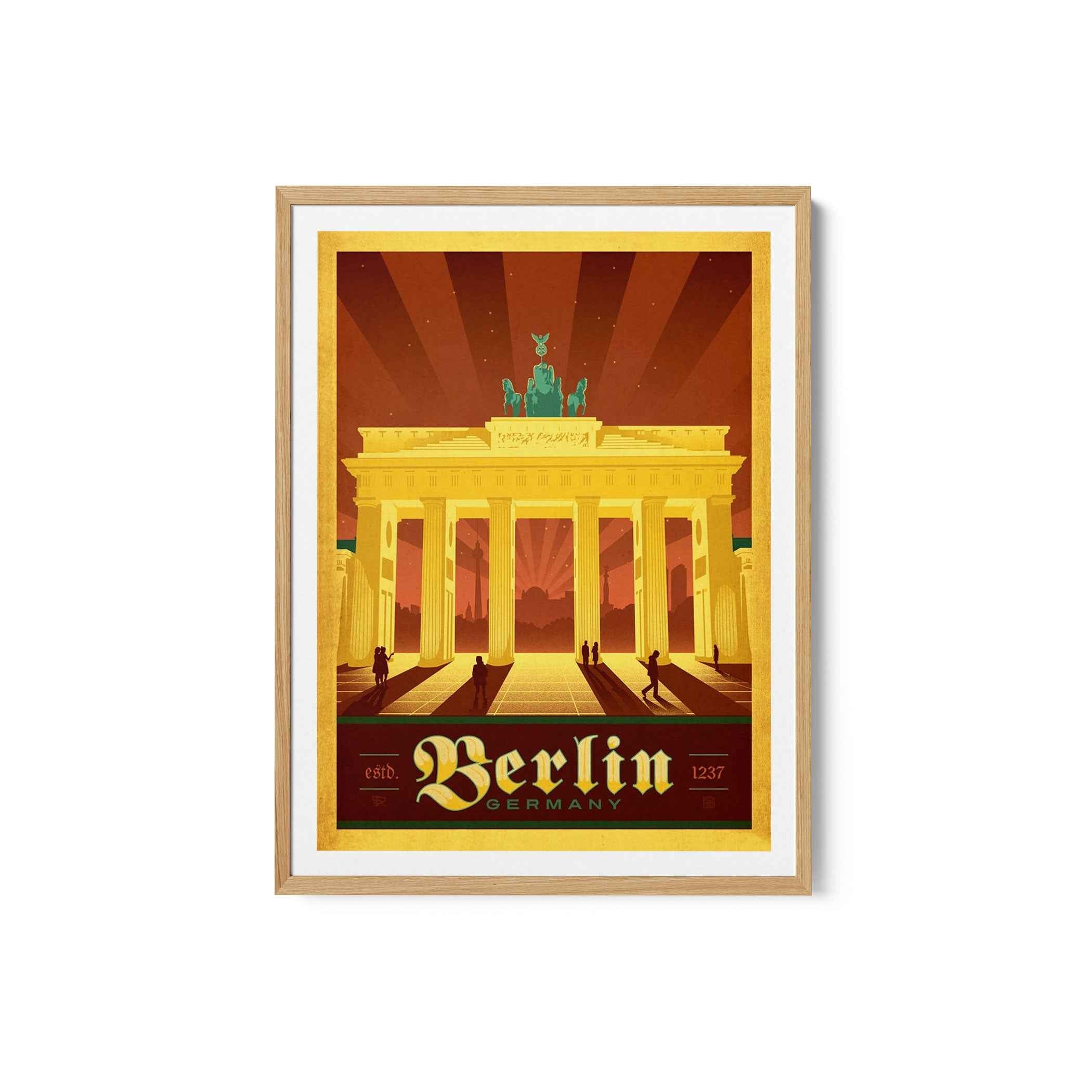 Berlin Travel Poster Print