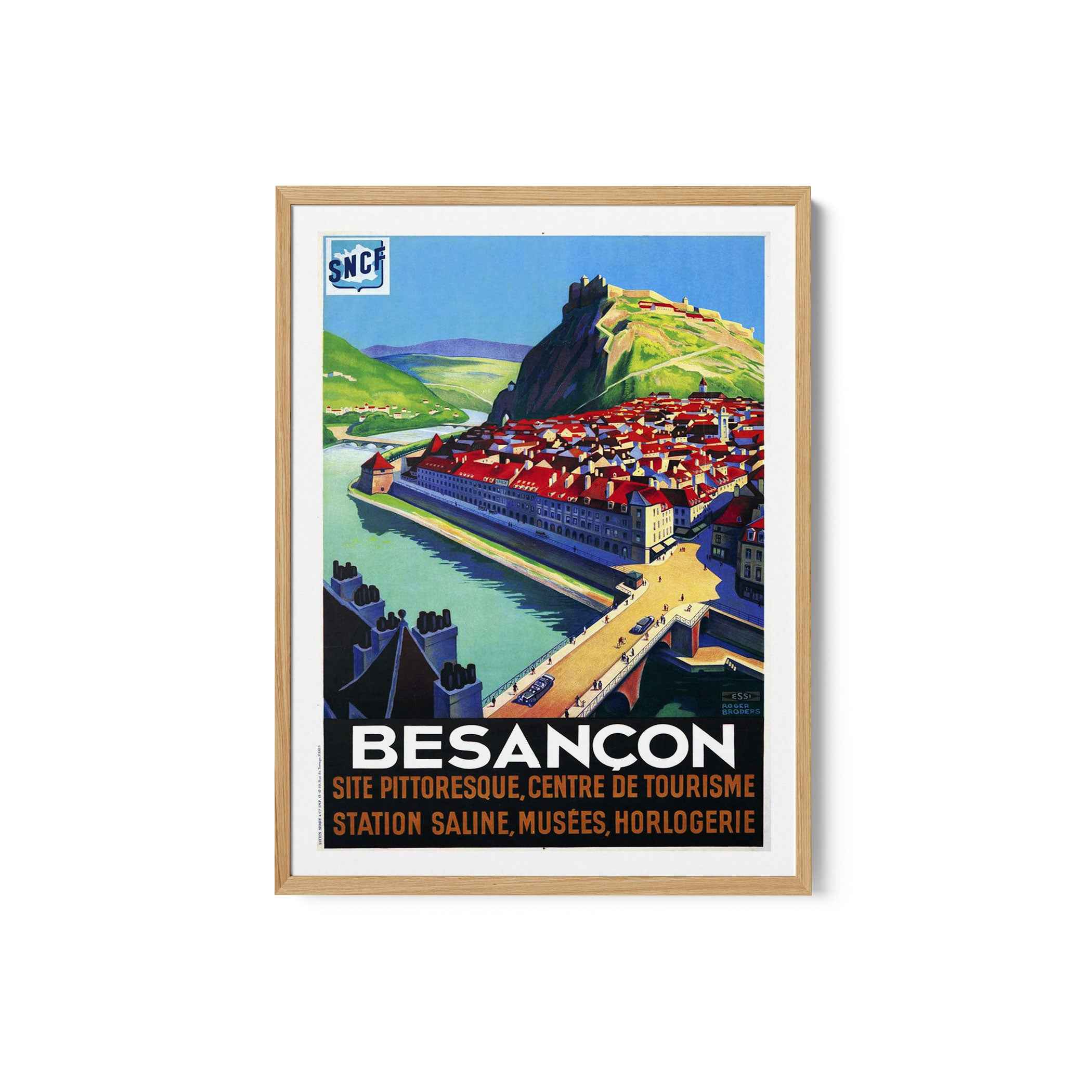 Besancon Travel Poster Print