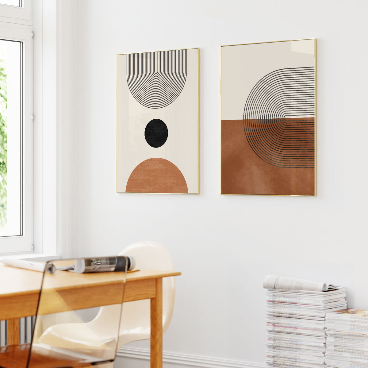 Boho Geometric Mid Century
