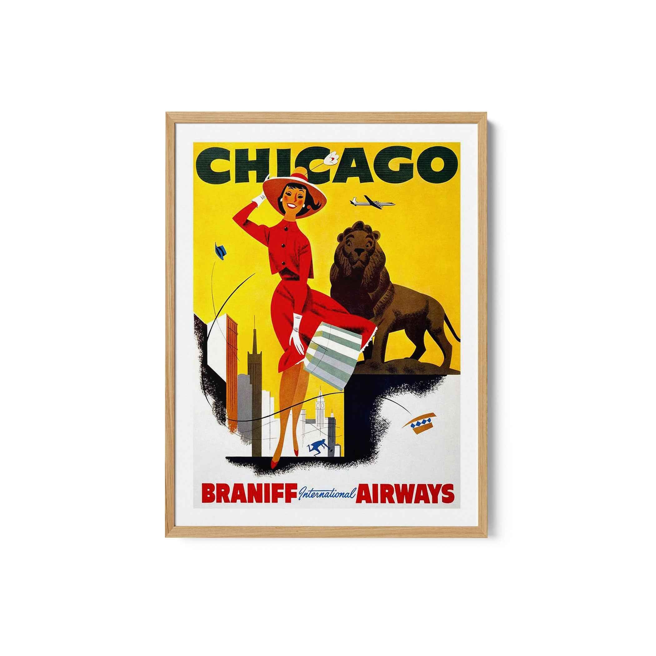 Braniff Travel Poster Print
