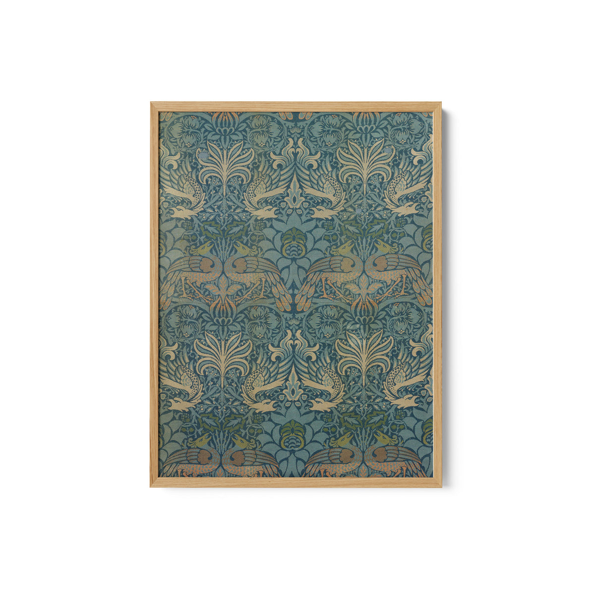Designed by Panel Entitled Peacock and Dragon