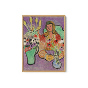 Girl with Anemones on Purple Background 1944 – image 2