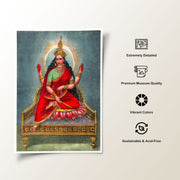 Goddess Bhuvaneshvari, Ravi Varma Painting – image 2
