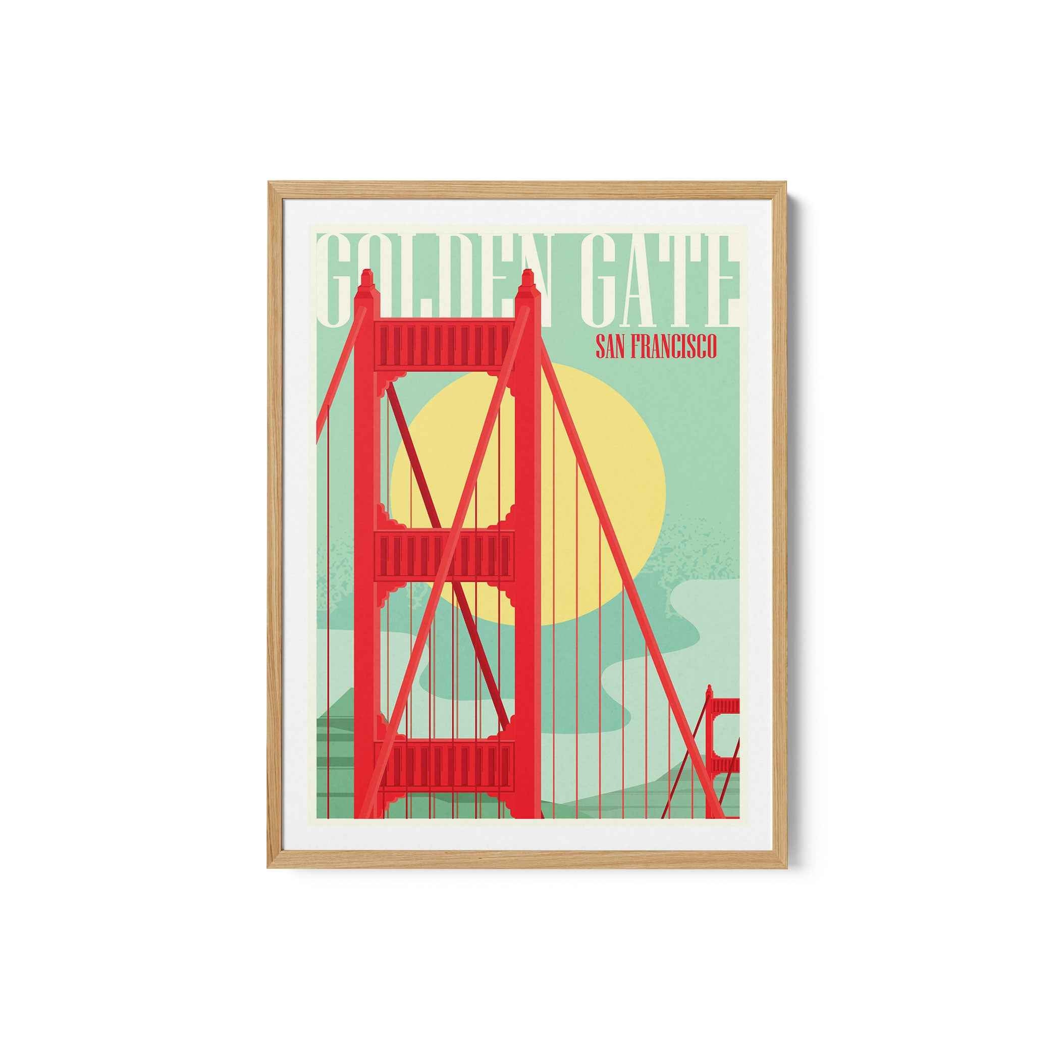 Golden Gate Poster Travel Poster Print