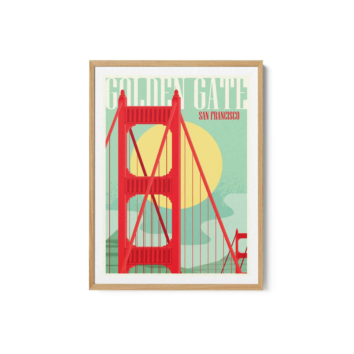 Golden Gate Poster Travel Poster Print