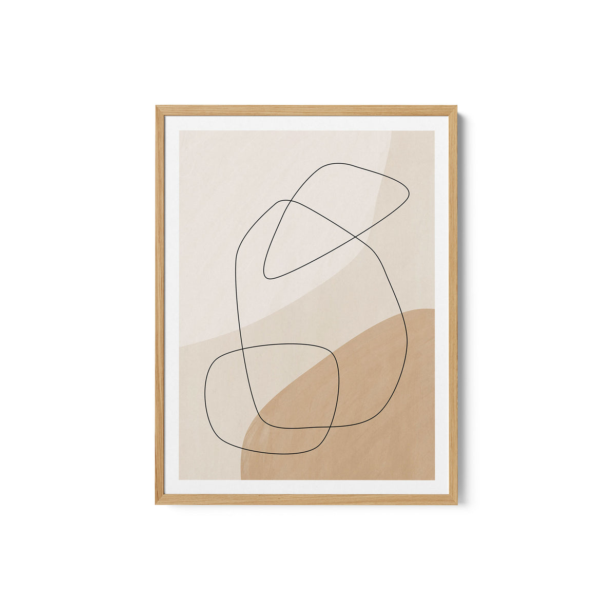 Graphic Shapes a Lines Poster