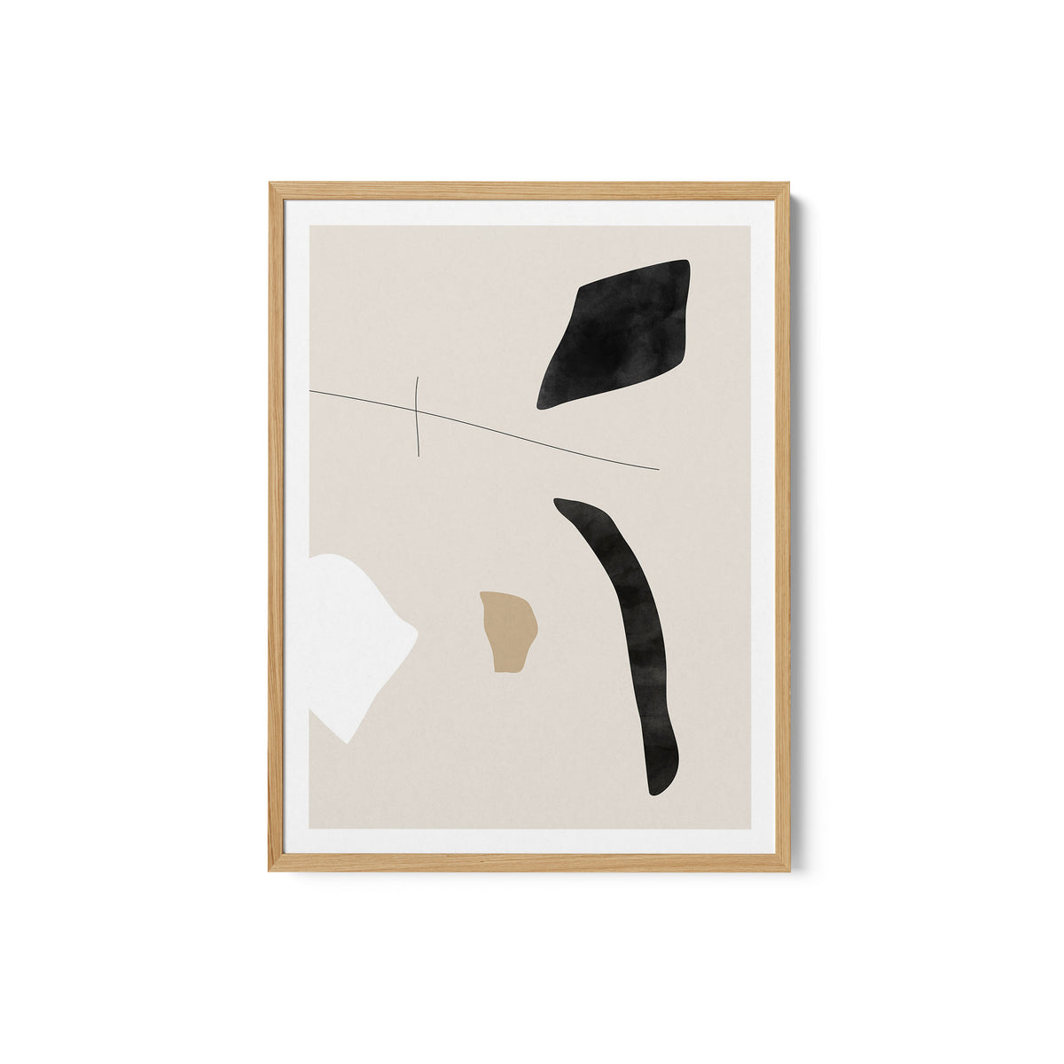 Graphic Shapes and Lines Poster