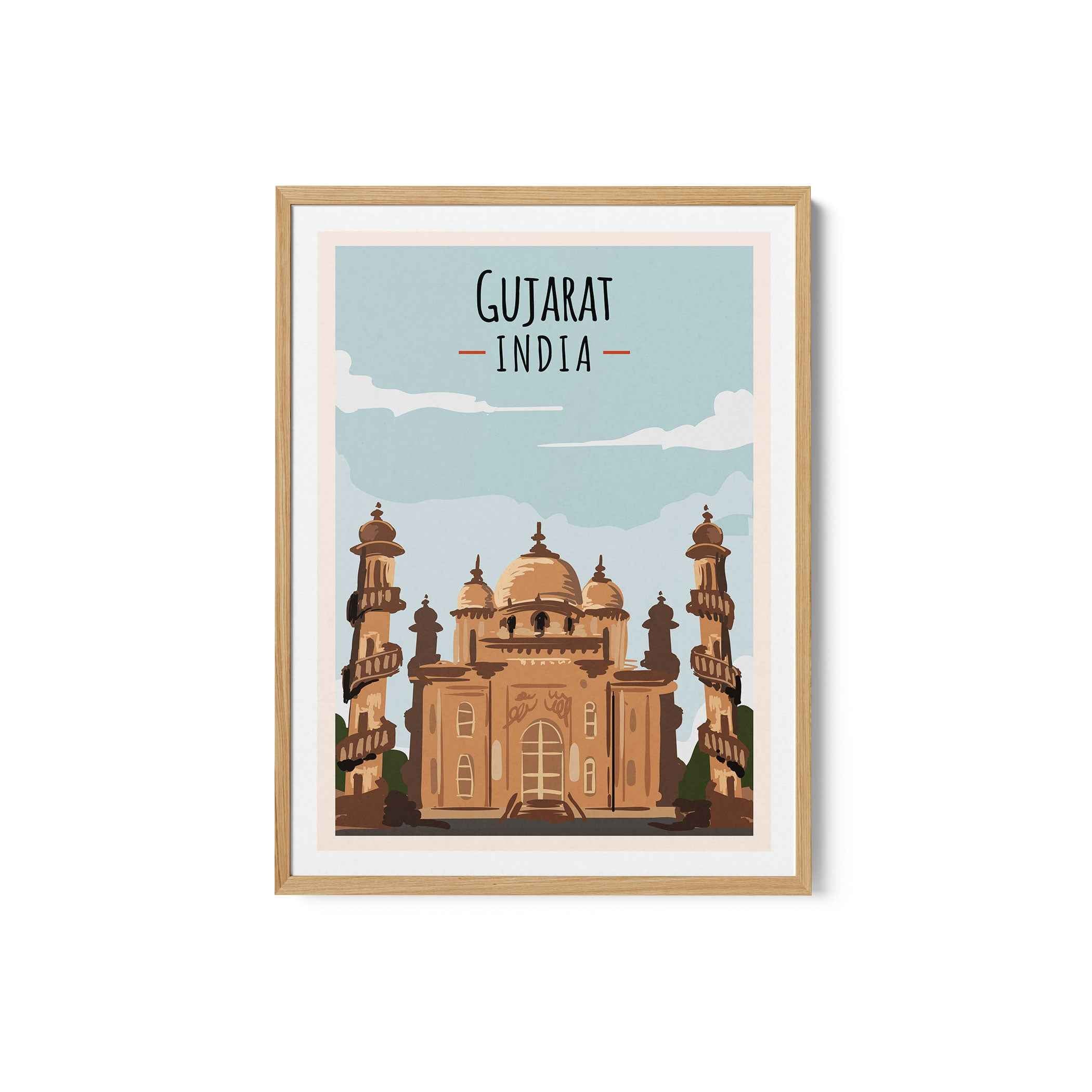 Gujrat Travel Poster Print