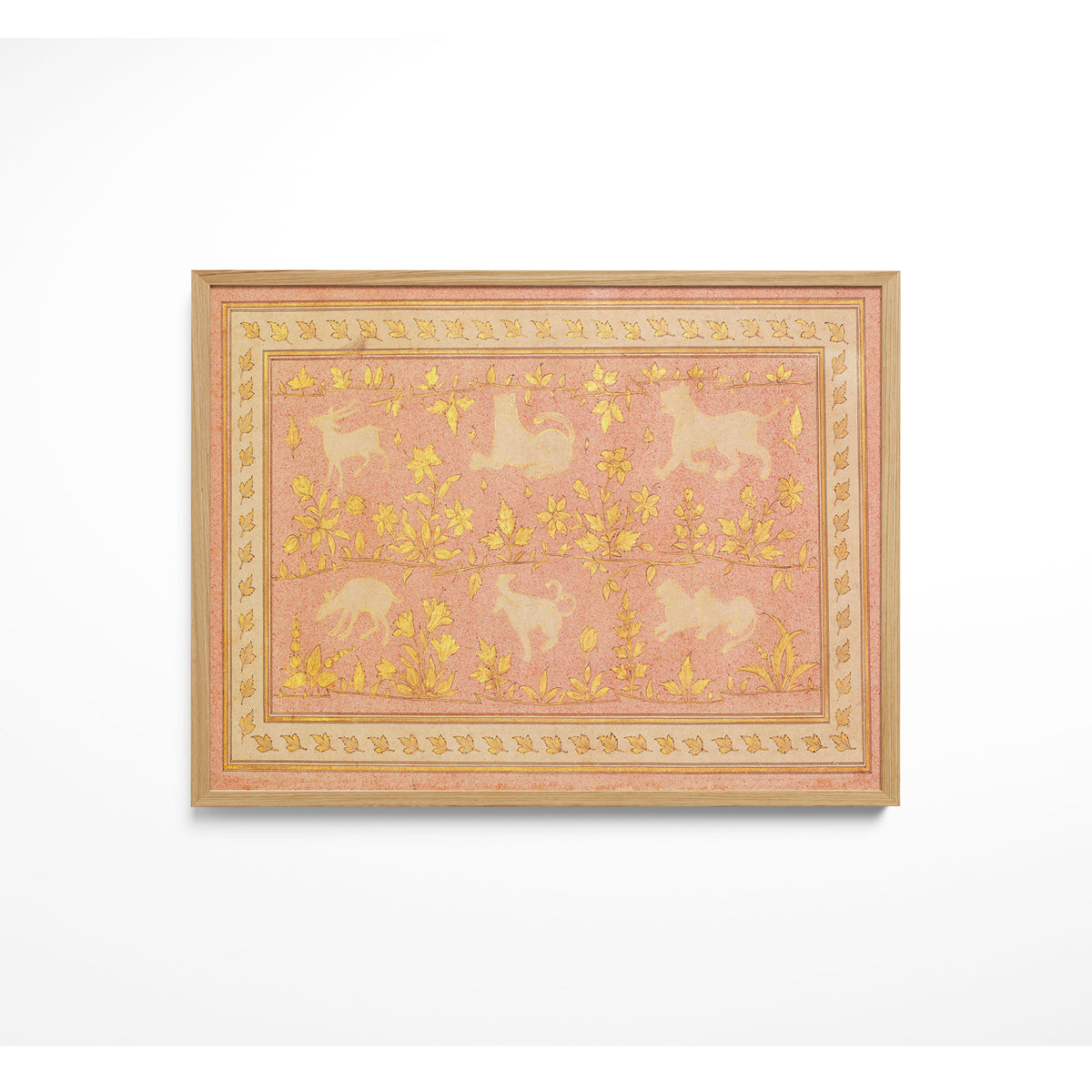 Antique Gold and Buff Pattern Tapestry