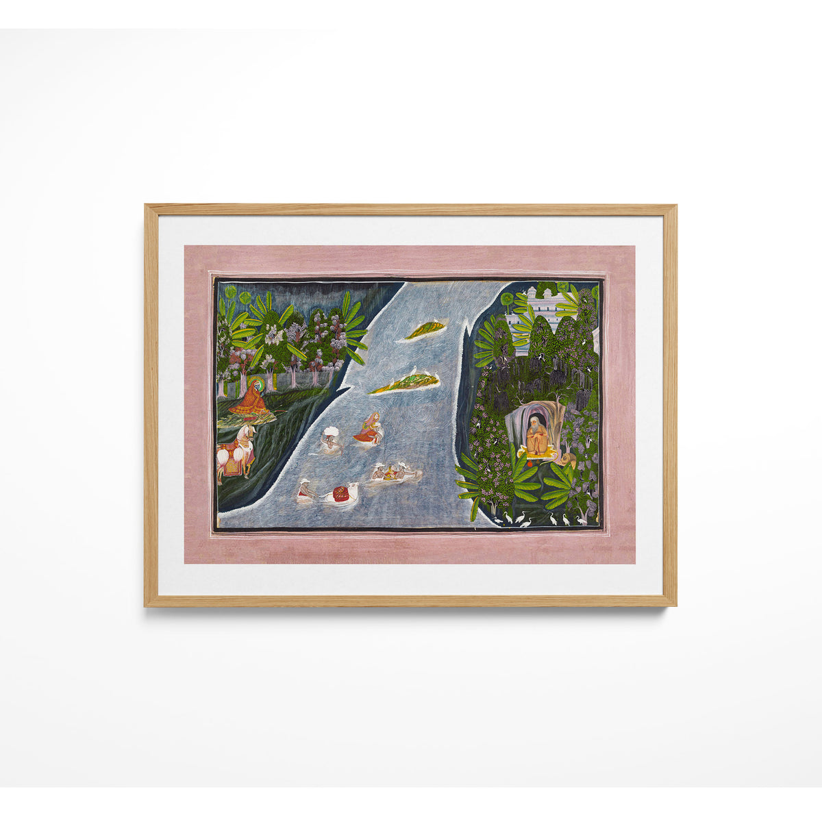 Radha Crosses a River to Interview a Hindu Sage