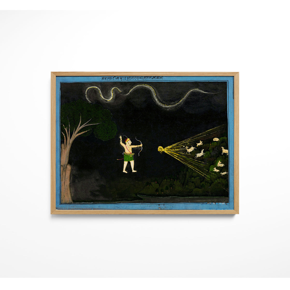 Maharana Jagat Singh II Dressed as a Bhil, Hunting Deer at Night