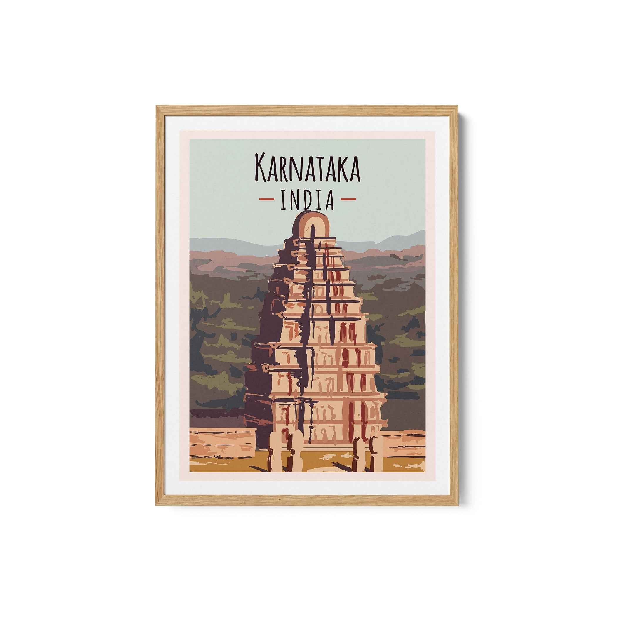 Karnataka Travel Poster Print