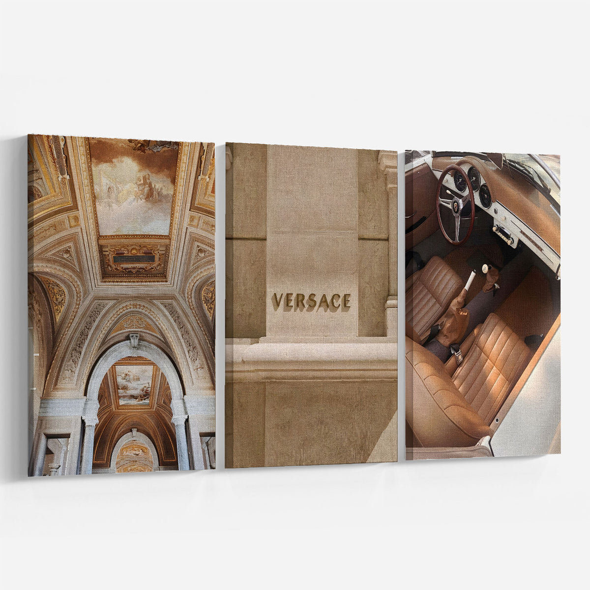 Luxury Fashion Beige Art 02 Set of 3