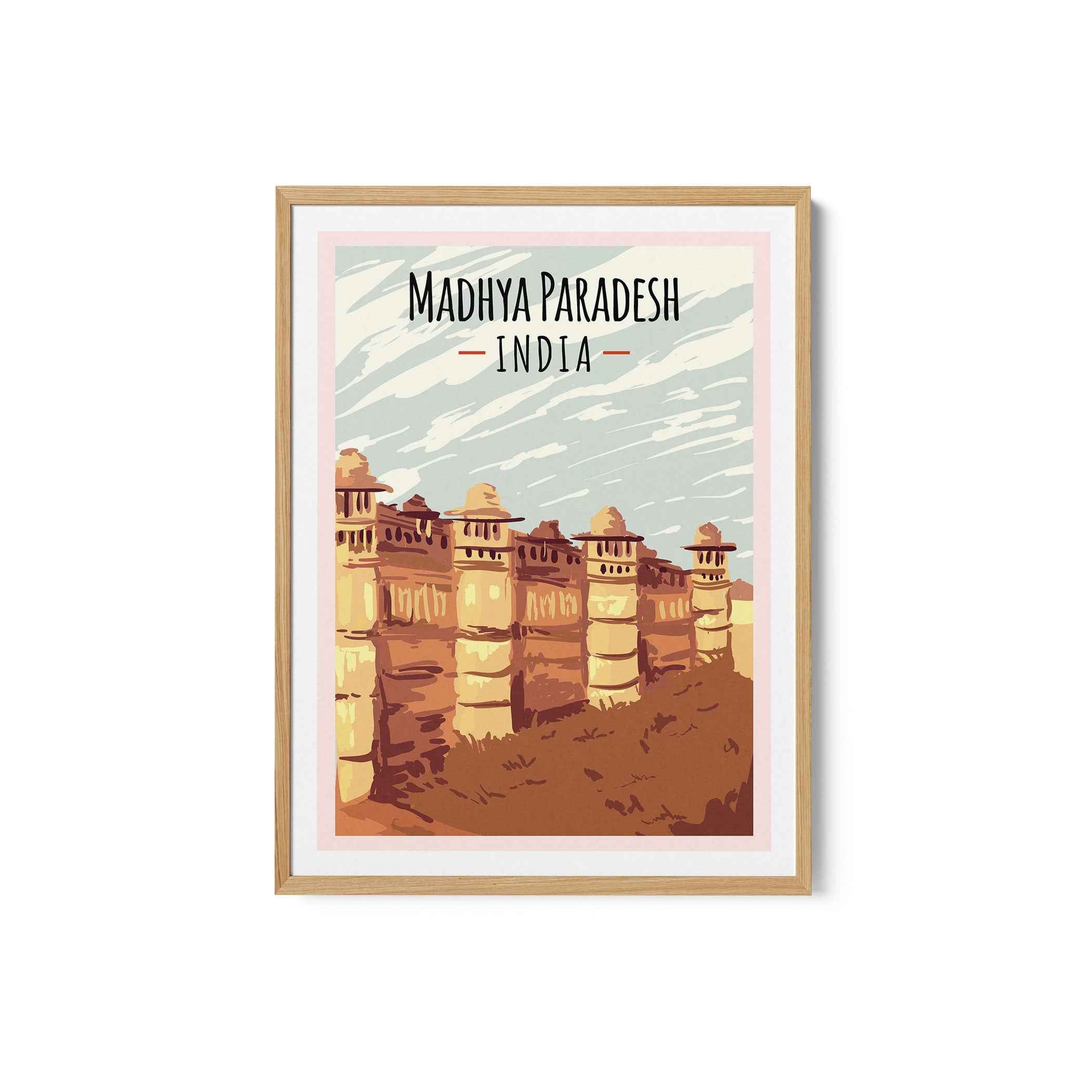 Madhya Pradesh Travel Poster Print