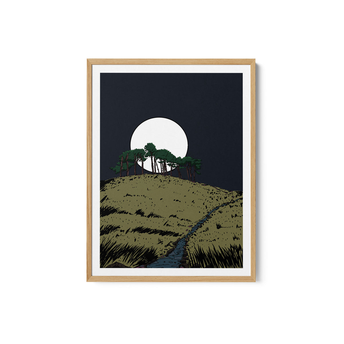 Moonlit Trees