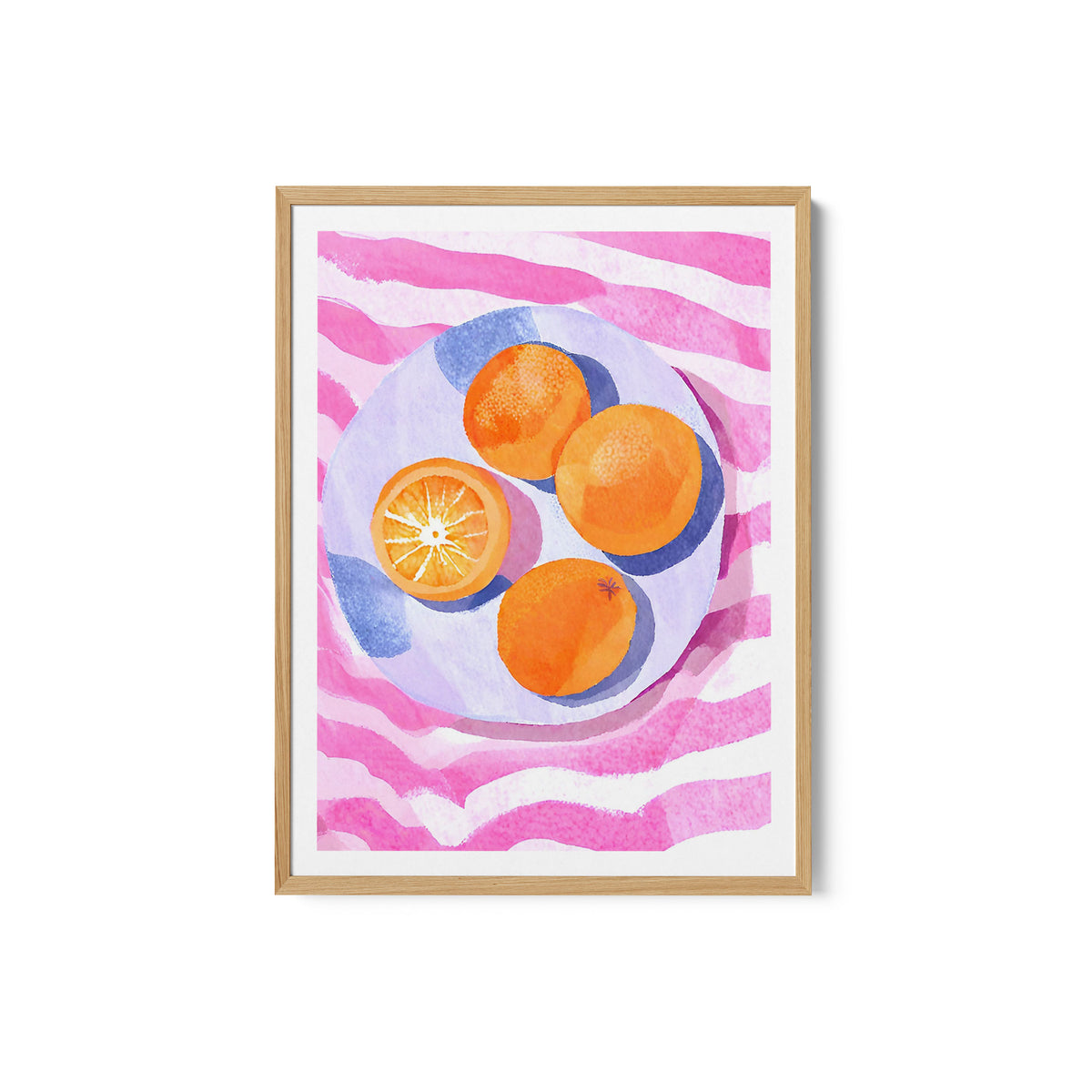 Orangen Auf Teller
