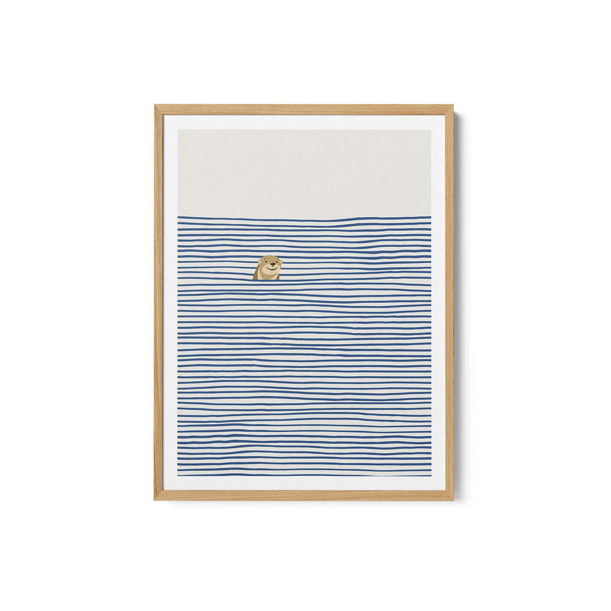 Otter in the Waves